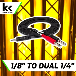 1/8" TRS To Dual 1/4" TS Cable