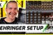 Behringer Xenyx Q1202 USB Audio Mixing Console Setup