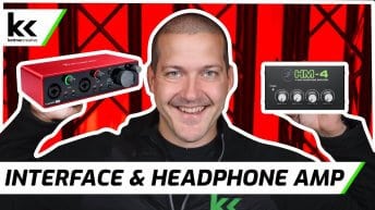 How To Connect Audio Interface To Headphone Splitter / Amp