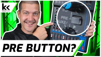 What Does PRE Button Do? | Audio Mixer Setup